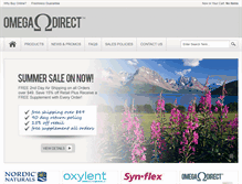 Tablet Screenshot of nordicnaturals.omega-direct.com